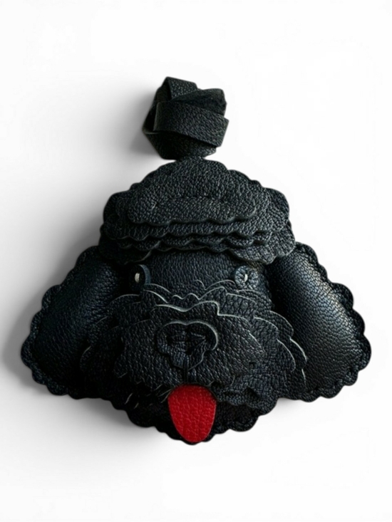 Other - Black Poodle Bag / Tote Charm w/ Red Tongue NEW!